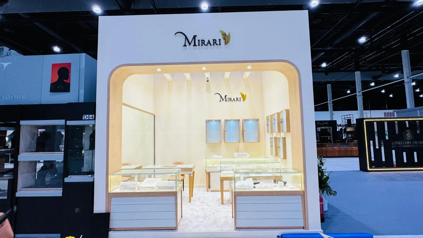 Mirari Jewelry exhibition display, Bahrain